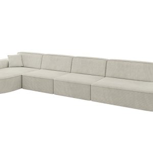 Narożnik lewostronne bez funkcji spania MARI-L3 413x171x79,5 cm Kremowy 525008