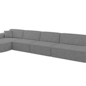 Narożnik lewostronne bez funkcji spania MARI-L3 413x171x79,5 cm Szary 710665