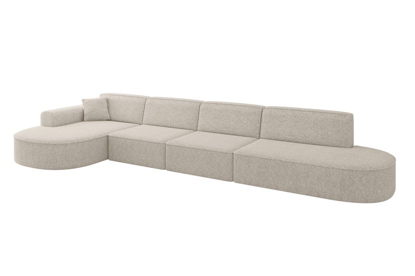 Narożnik lewostronne bez funkcji spania MARI-L3 413x171x79,5cm Beżowy 1049117