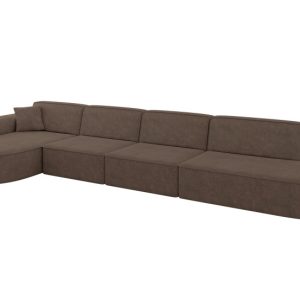 Narożnik lewostronne bez funkcji spania MARI-L3 413x171x79,5cm Brązowy 710676