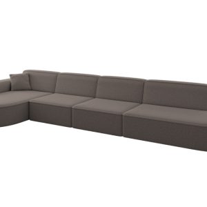 Narożnik lewostronne bez funkcji spania MARI-L3 413x171x79,5cm Brązowy 1049116