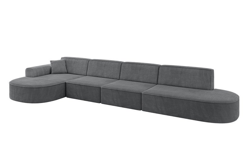 Narożnik lewostronne bez funkcji spania MARI-L3 413x171x79,5cm Ciemnoszary 525091