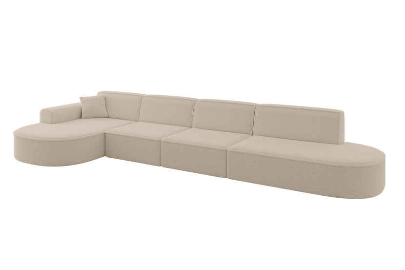 Narożnik lewostronne bez funkcji spania MARI-L3 413x171x79,5cm Ciemny beż 1049093