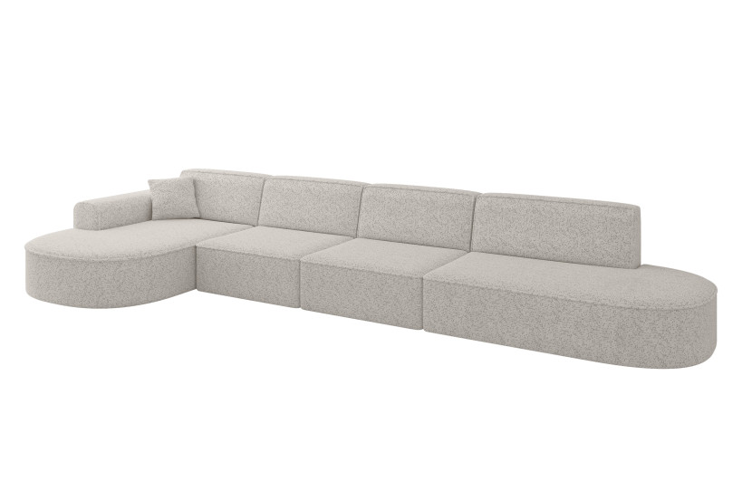 Narożnik lewostronne bez funkcji spania MARI-L3 413x171x79,5cm Jasnoszary 1049142