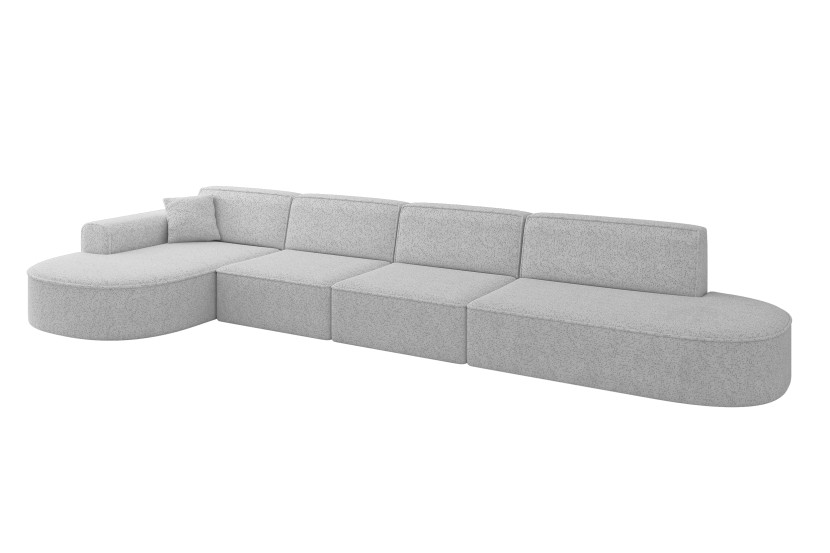 Narożnik lewostronne bez funkcji spania MARI-L3 413x171x79,5cm Szary 1049098