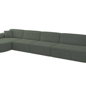 Narożnik lewostronne bez funkcji spania MARI-L3 413x171x79,5cm Zielony 1049115