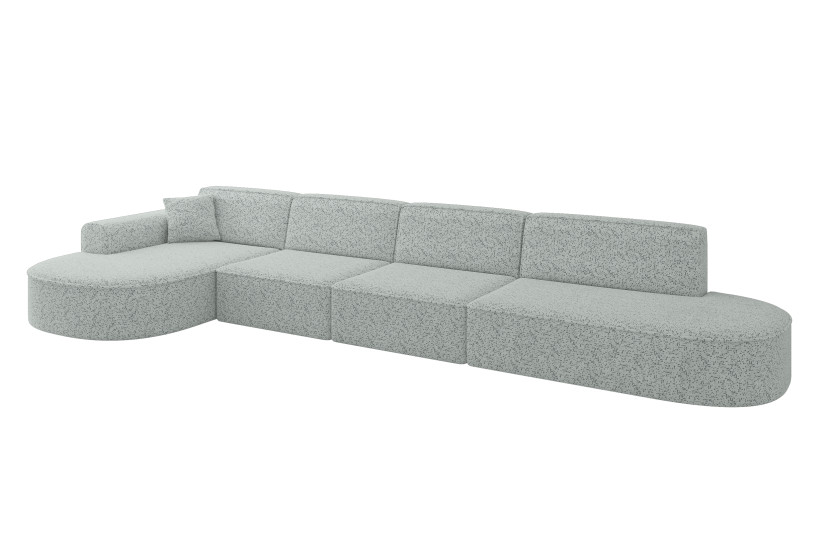 Narożnik lewostronne bez funkcji spania MARI-L3 413x171x79,5cm Zielony 1049107