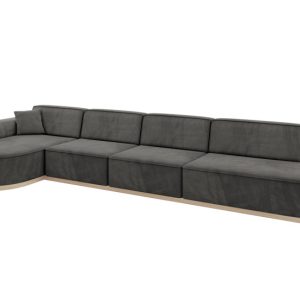 Narożnik lewostronne bez funkcji spania MARI-L3-v1 413x171x83 Ciemnoszary 729395