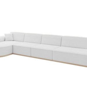 Narożnik lewostronne bez funkcji spania MARI-L3-v1 413x171x83 cm Biały 729492