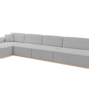 Narożnik lewostronne bez funkcji spania MARI-L3-v1 413x171x83 cm Jasnoszary 729409