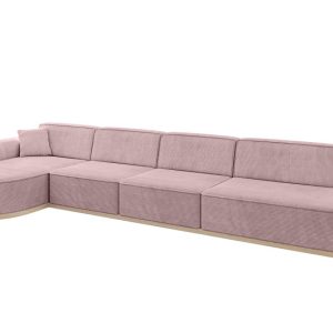 Narożnik lewostronne bez funkcji spania MARI-L3-v1 413x171x83 cm Różowy 729364