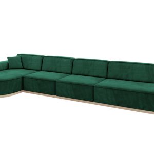 Narożnik lewostronne bez funkcji spania MARI-L3-v1 413x171x83 cm Zielony 729307 Narożnik lewostronne bez funkcji spania MARI-L3-v1 413x171x83 cm Zielony 729307