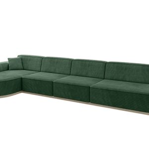 Narożnik lewostronne bez funkcji spania MARI-L3-v1 413x171x83 cm Zielony 729356 Narożnik lewostronne bez funkcji spania MARI-L3-v1 413x171x83 cm Zielony 729356