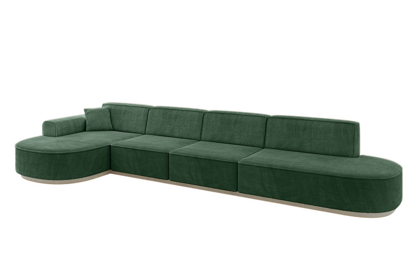 Narożnik lewostronne bez funkcji spania MARI-L3-v1 413x171x83 cm Zielony 729356