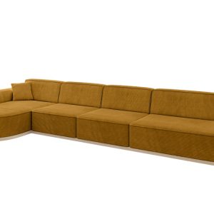 Narożnik lewostronne bez funkcji spania MARI-L3-v1 413x171x83 cm Żółty 729493 Narożnik lewostronne bez funkcji spania MARI-L3-v1 413x171x83 cm Żółty 729493