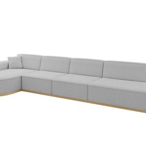 Narożnik lewostronne bez funkcji spania MARI-L3-v2 413x171x83 cm Jasnoszary 729262 Narożnik lewostronne bez funkcji spania MARI-L3-v2 413x171x83 cm Jasnoszary 729262