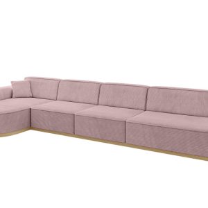 Narożnik lewostronne bez funkcji spania MARI-L3-v2 413x171x83 cm Różowy 729441 Narożnik lewostronne bez funkcji spania MARI-L3-v2 413x171x83 cm Różowy 729441