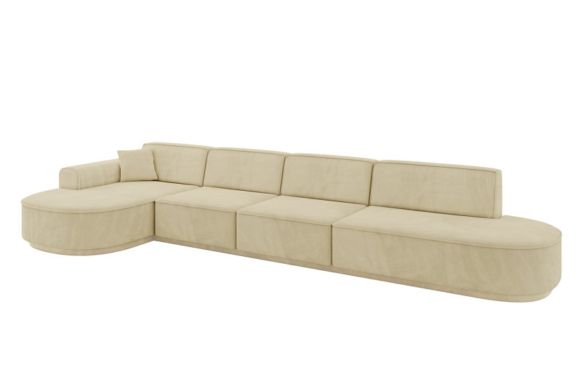 Narożnik lewostronne bez funkcji spania MARI-L3-v3 413x171x83 cm Beżowy 769492