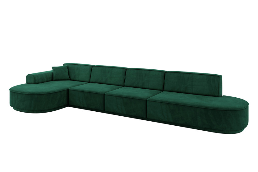 Narożnik lewostronne bez funkcji spania MARI-L3-v3 413x171x83 cm Zielony 769439