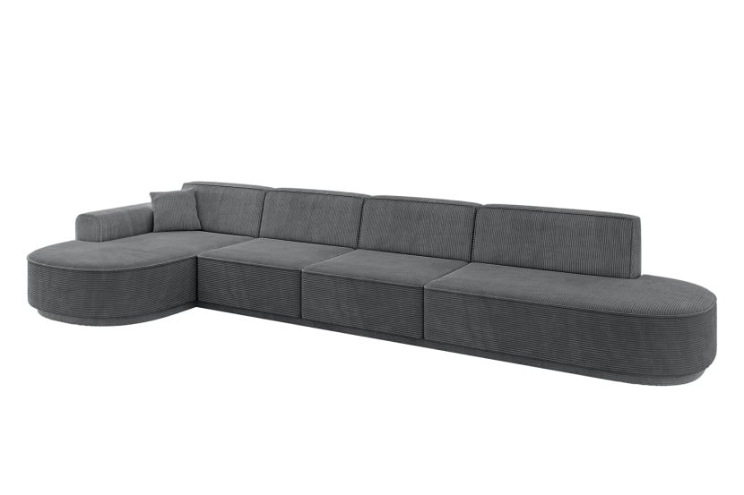 Narożnik lewostronne bez funkcji spania MARI-L3-v3 413x171x83cm Ciemnoszary 769381