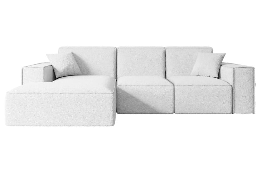 Narożnik lewostronne bez funkcji spania SERRA-L - 266x169x80 cm Biały 524511