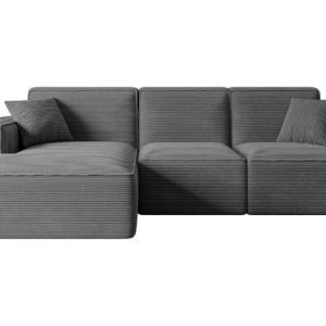 Narożnik lewostronne bez funkcji spania SERRA-L 266x169x80 cm Ciemny szary 524507 Narożnik lewostronne bez funkcji spania SERRA-L 266x169x80 cm Ciemny szary 524507