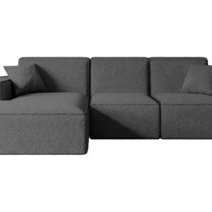 Narożnik lewostronne bez funkcji spania SERRA-L – 266x169x80 cm Szary 524485 Narożnik lewostronne bez funkcji spania SERRA-L – 266x169x80 cm Szary 524485