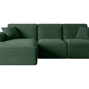 Narożnik lewostronne bez funkcji spania SERRA-L – 266x169x80 cm Zielony 524480 Narożnik lewostronne bez funkcji spania SERRA-L – 266x169x80 cm Zielony 524480
