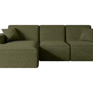 Narożnik lewostronne bez funkcji spania SERRA-L – 266x169x80 cm Zielony 524466 Narożnik lewostronne bez funkcji spania SERRA-L – 266x169x80 cm Zielony 524466