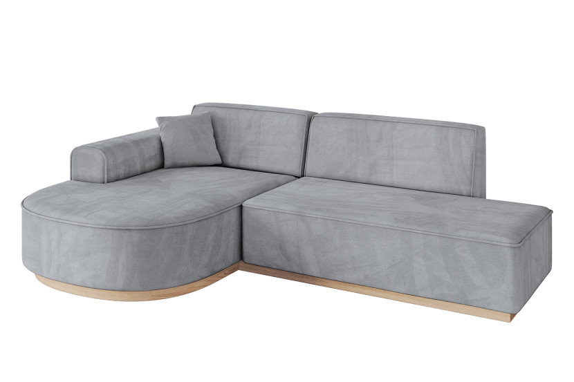 Narożnik lewostronny bez funkcji spania ARRIO-L1 - 243x171x83 cm Szary 781843