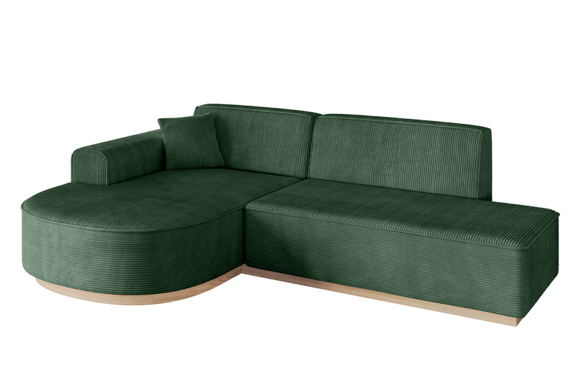 Narożnik lewostronny bez funkcji spania ARRIO-L1 - 243x171x83 Zielony 781839