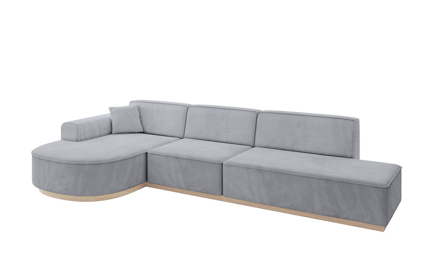 Narożnik lewostronny bez funkcji spania ARRIO-L2 - 328x171x83 Szary 803977