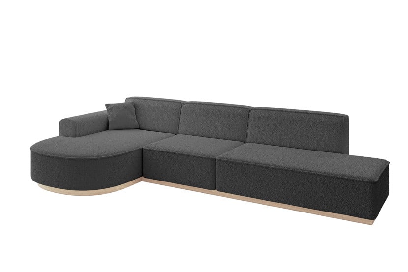 Narożnik lewostronny bez funkcji spania ARRIO-L2 - 328x171x83 Szary 804006