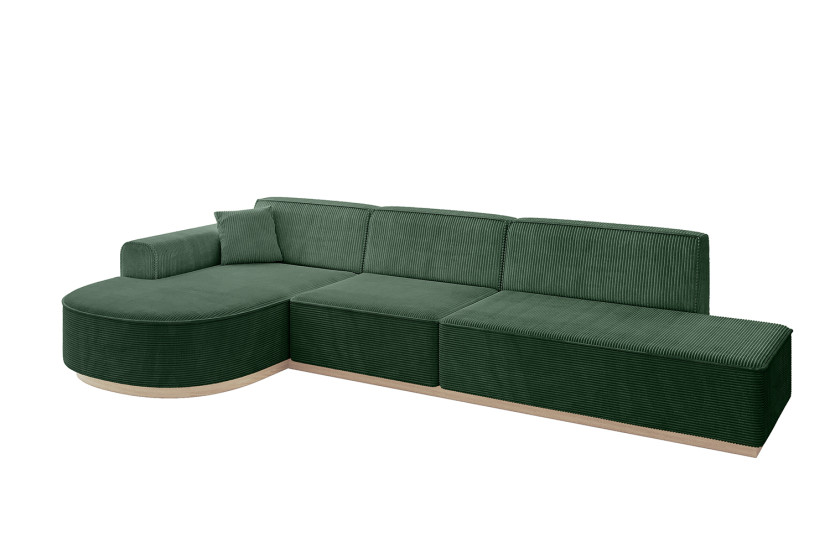 Narożnik lewostronny bez funkcji spania ARRIO-L2 - 328x171x83 Zielony 803973