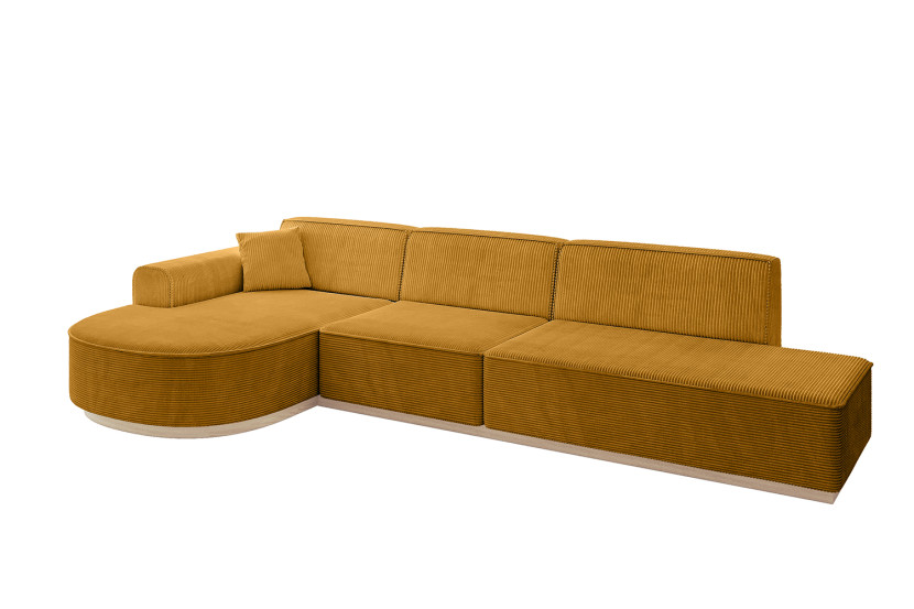 Narożnik lewostronny bez funkcji spania ARRIO-L2 - 328x171x83 Żółty 804030