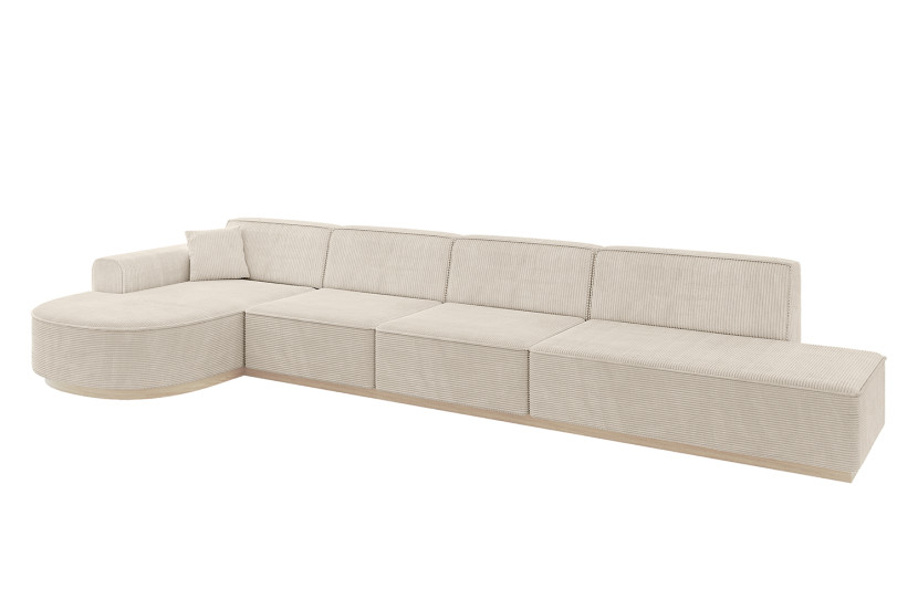 Narożnik lewostronny bez funkcji spania ARRIO-L3 - 413x171x83 Beżowy 803964