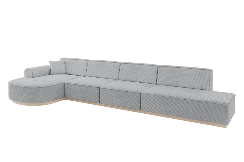 Narożnik lewostronny bez funkcji spania ARRIO-L3 - 413x171x83 Szary 804037