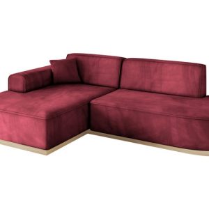 Narożnik lewostronny bez funkcji spania IREA-L1 232x165x80 Bordowy 753479 Narożnik lewostronny bez funkcji spania IREA-L1 232x165x80 Bordowy 753479
