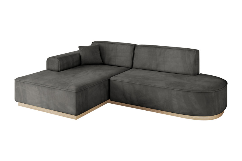 Narożnik lewostronny bez funkcji spania IREA-L1 232x165x80 Ciemnoszary 753342