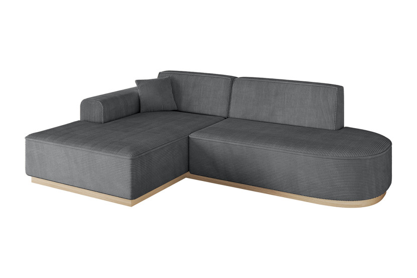 Narożnik lewostronny bez funkcji spania IREA-L1 232x165x80 Ciemnoszary 753250