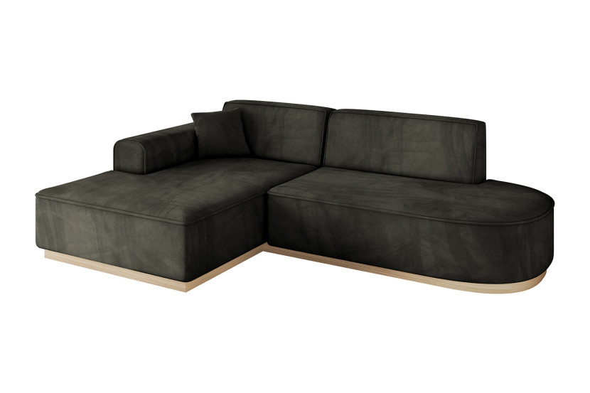 Narożnik lewostronny bez funkcji spania IREA-L1 232x165x80 Czarny 753425