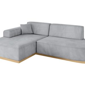 Narożnik lewostronny bez funkcji spania IREA-L1-v2 232x165x80 cm Szary 753336