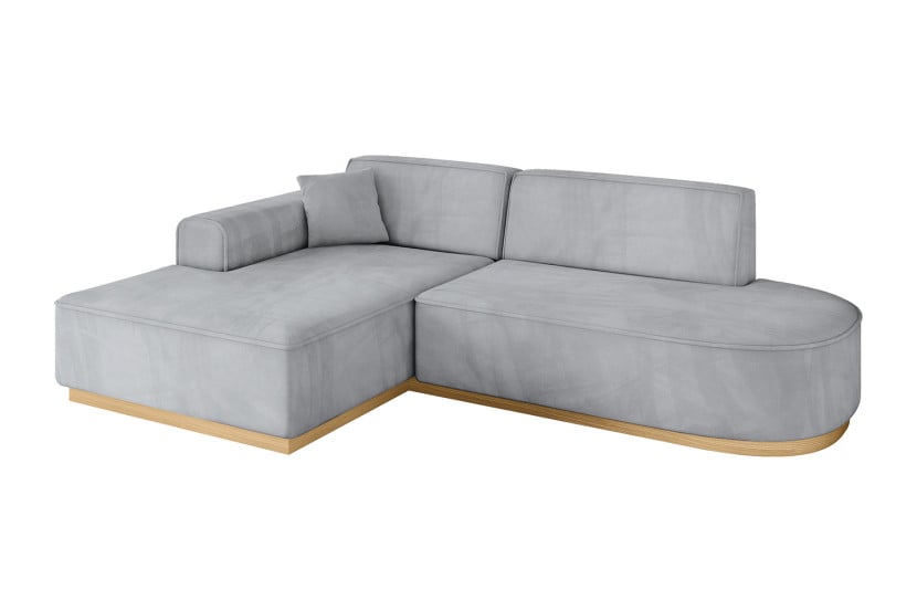 Narożnik lewostronny bez funkcji spania IREA-L1-v2 232x165x80 cm Szary 753336