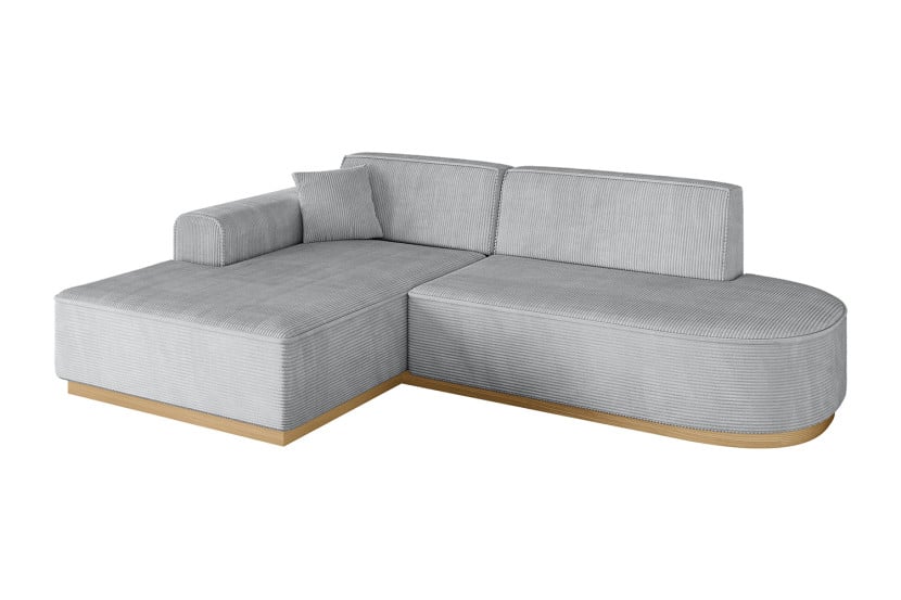 Narożnik lewostronny bez funkcji spania IREA-L1-v2 232x165x80 cm Szary 753365