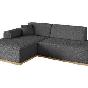 Narożnik lewostronny bez funkcji spania IREA-L1-v2 232x165x80 cm Szary 753234