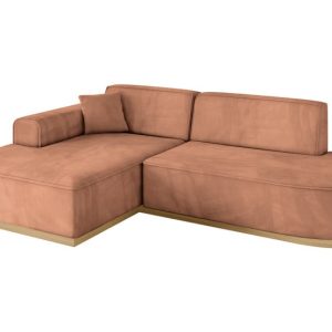 Narożnik lewostronny bez funkcji spania IREA-L1-v2 232x165x80 Morelowy 807699 Narożnik lewostronny bez funkcji spania IREA-L1-v2 232x165x80 Morelowy 807699