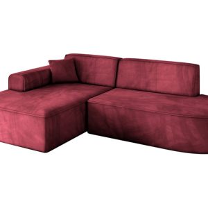 Narożnik lewostronny bez funkcji spania IREA-L1-v3 232x165x77 Bordowy 753461 Narożnik lewostronny bez funkcji spania IREA-L1-v3 232x165x77 Bordowy 753461