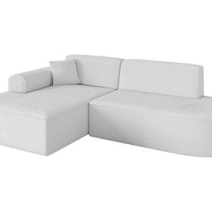 Narożnik lewostronny bez funkcji spania IREA-L1-v3 232x165x77 cm Biały 753325 Narożnik lewostronny bez funkcji spania IREA-L1-v3 232x165x77 cm Biały 753325