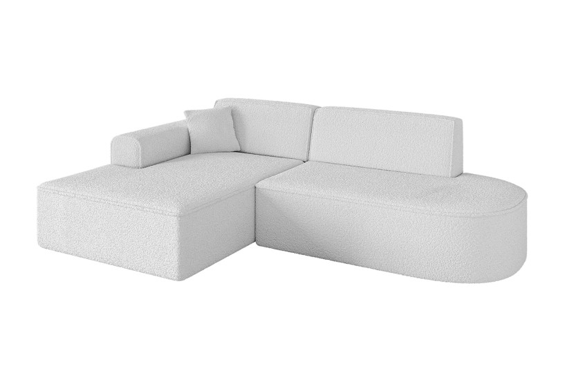 Narożnik lewostronny bez funkcji spania IREA-L1-v3 232x165x77 cm Biały 753325