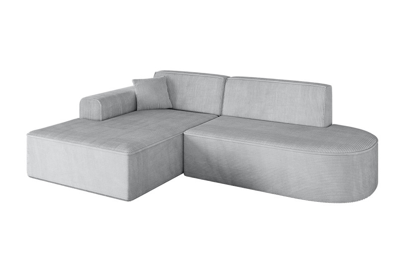 Narożnik lewostronny bez funkcji spania IREA-L1-v3 232x165x77 cm Szary 753435